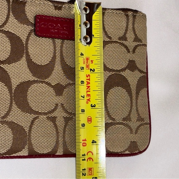 COACH F51775 Park Signature Jacquard Wallet Wristlet - Picture 7 of 8